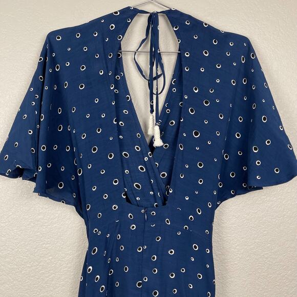 Faithfull The Brand Alto Dress Blue Polka Dot 6 - Picture 9 of 15